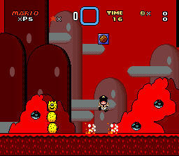 Super Mario World - Burning in Hell Screenshot 1